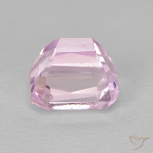 Kunzite Rosa viola chiaro naturale da 3.43 ct, Ottagonale / Taglio smeraldo, VS