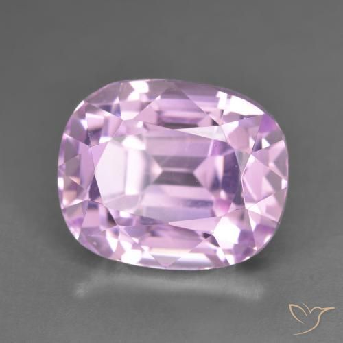 Kunzite Rosa viola naturale da 13.31 ct, Cuscino, VVS-VS