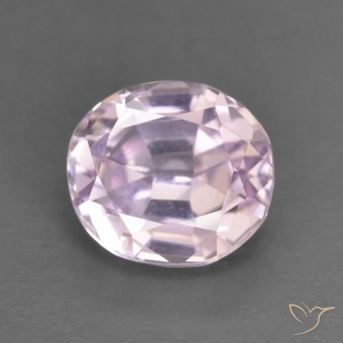 Kunzite Rosa Molto Chiaro naturale da 2.62 ct, Ovale, VVS-VS