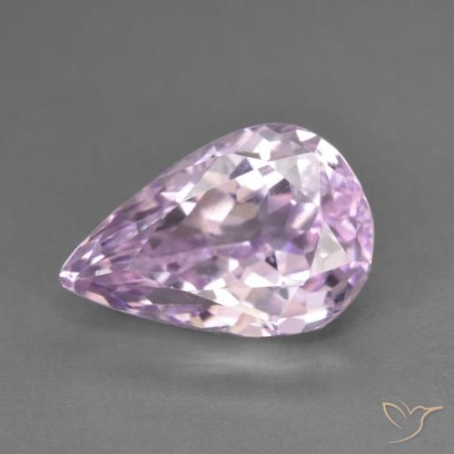 6.17ct Naturale Rosa viola Kunzite, Forma a pera, VVS-VS