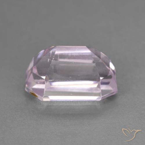 Kunzite Rosa viola naturale da 4.66 ct, Ottagonale / Taglio smeraldo, VS
