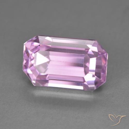 Kunzite Rosa porpora reale naturale da 7.43 ct, Ottagonale / Taglio smeraldo, VVS-VS