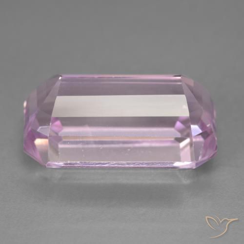 Kunzite Rosa medio naturale da 22.43 ct, Ottagonale / Taglio smeraldo, VVS-VS