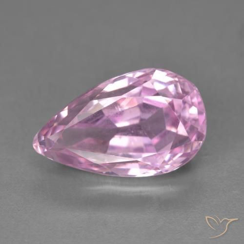 7.03ct Naturale Tono rosa ciliegia Kunzite, Forma a pera, VVS