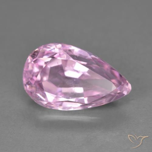 Kunzite Tono rosa ciliegia naturale da 7.03 ct, Forma a pera, VVS