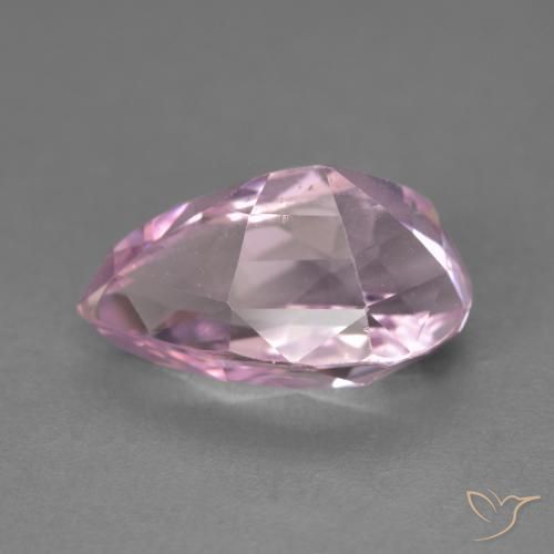 Kunzite Tono rosa ciliegia naturale da 7.03 ct, Forma a pera, VVS