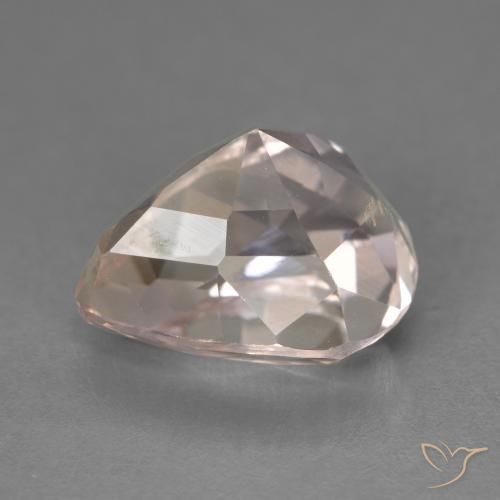 Kunzite rosa fenicottero naturale da 8.23 ct, Forma a pera, VVS-VS