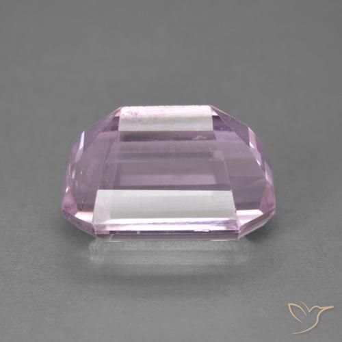 Kunzite Rosa viola reale molto chiaro naturale da 6.48 ct, Ottagonale / Taglio smeraldo, VS