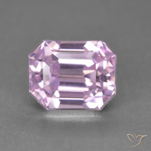 3.41ct Naturale Rosa porpora reale Kunzite, Taglio smeraldo, VVS