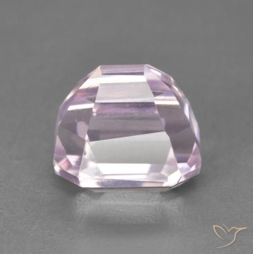 Kunzite Rosa porpora reale naturale da 3.41 ct, Ottagonale / Taglio smeraldo, VVS