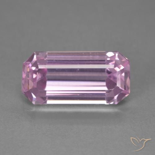 6.19ct Naturale Rosa medio Kunzite, Taglio smeraldo, VVS