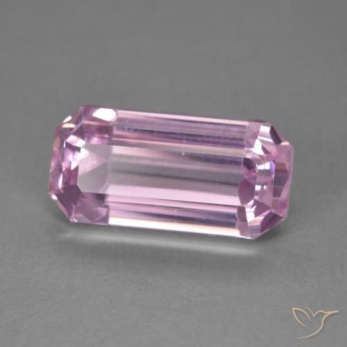 Kunzite Rosa medio naturale da 6.19 ct, Ottagonale / Taglio smeraldo, VVS