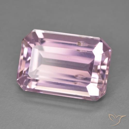 Kunzite Rosa medio naturale da 9.85 ct, Ottagonale / Taglio smeraldo, VS
