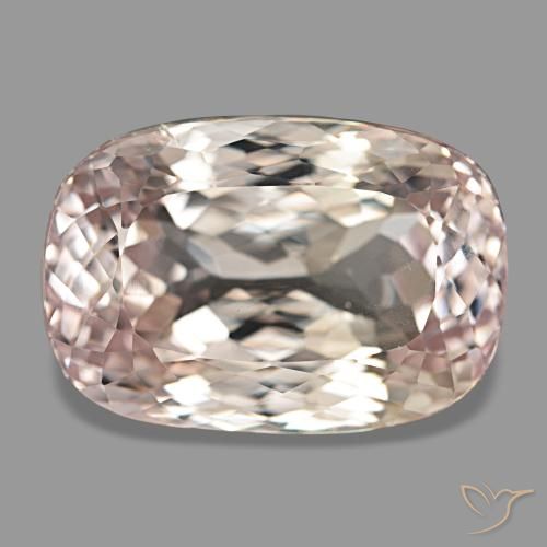 Kunzite naturale rosa da 43,49 ct, taglio a cuscino, VS