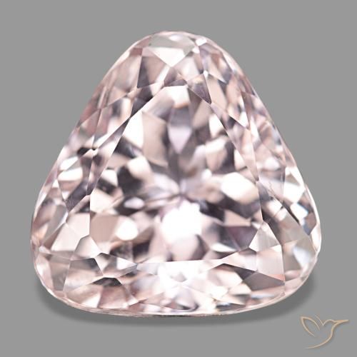 13.45ct rosa kunzite, trillion, VS