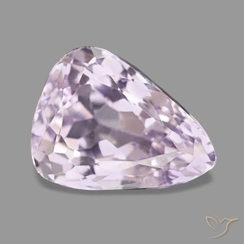 Kunzite naturale rosa da 3,75 ct, taglio a pera, VS