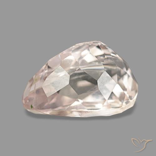 Kunzite naturale rosa da 3,48 ct, taglio a pera, VS-SI