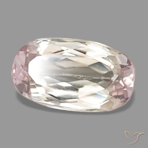 Kunzite naturale rosa da 4,37 ct, taglio ovale, VS