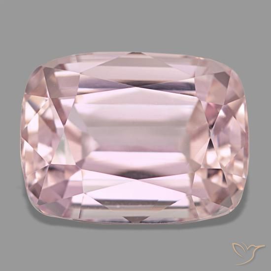 10.60ct rosa kunzite, cuscino, VVS