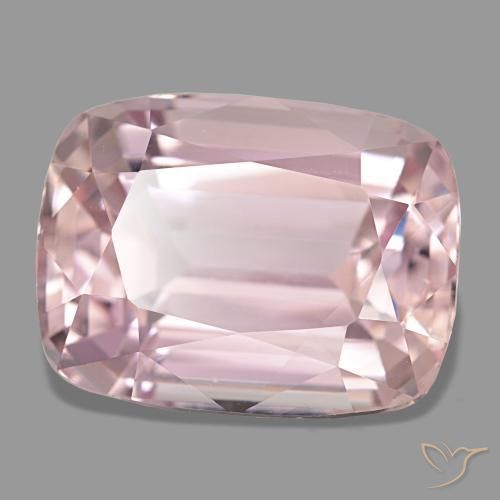 Kunzite naturale rosa da 10,60 ct, taglio a cuscino, VVS