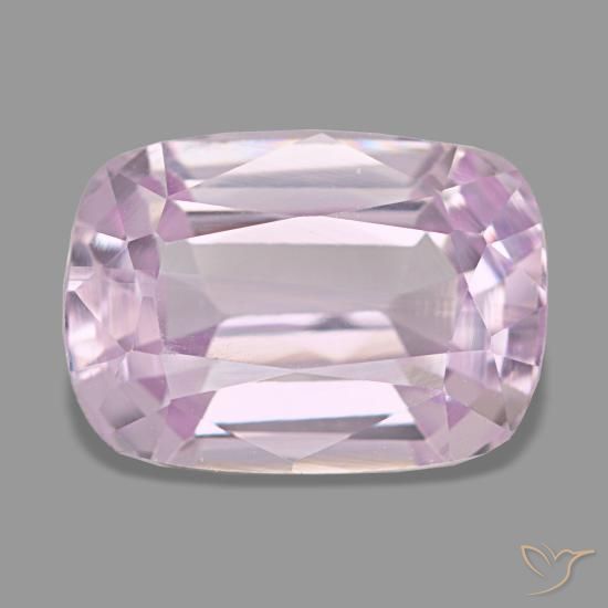 Kunzite naturale rosa da 4,58 ct, taglio a cuscino, VS