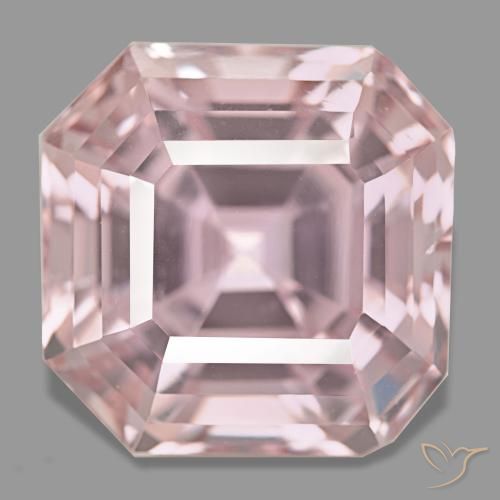 Kunzite naturale rosa da 48,86 ct, taglio smeraldo, VS