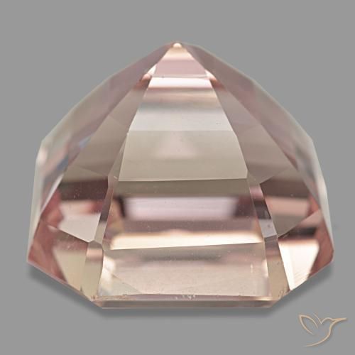 Kunzite naturale rosa da 48,86 ct, taglio smeraldo, VS