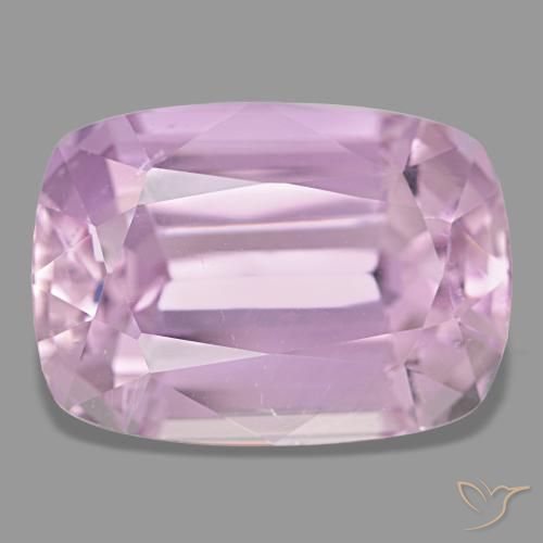 Kunzite naturale rosa da 22,07 ct, taglio a cuscino, VS