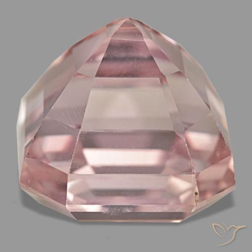 Kunzite naturale rosa da 43,25 ct, taglio smeraldo, VS