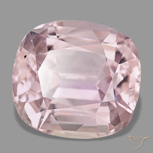 Kunzite naturale rosa da 27,90 ct, taglio a cuscino, VS