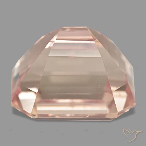 Kunzite naturale rosa da 38,18 ct, taglio smeraldo, VVS-VS