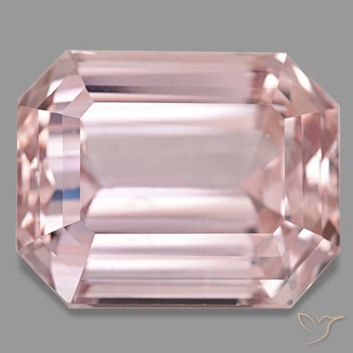 48.54ct rosa kunzite, taglio smeraldo, VVS-VS