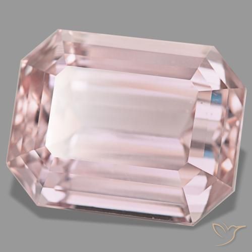 Kunzite naturale rosa da 48,54 ct, taglio smeraldo, VVS-VS