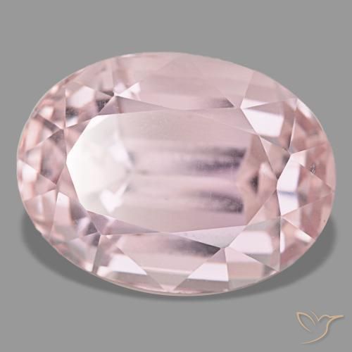 Kunzite naturale rosa da 35,28 ct, taglio ovale, VS