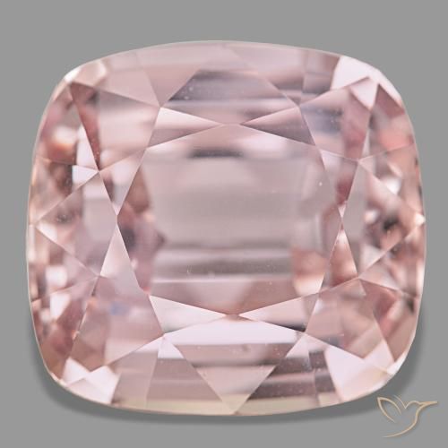 Kunzite naturale rosa da 60,24 ct, taglio a cuscino, VS