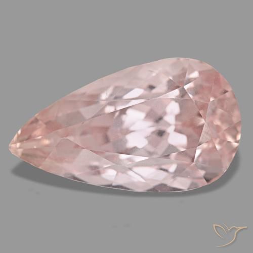 Kunzite naturale rosa da 24,20 ct, taglio a pera, VVS-VS