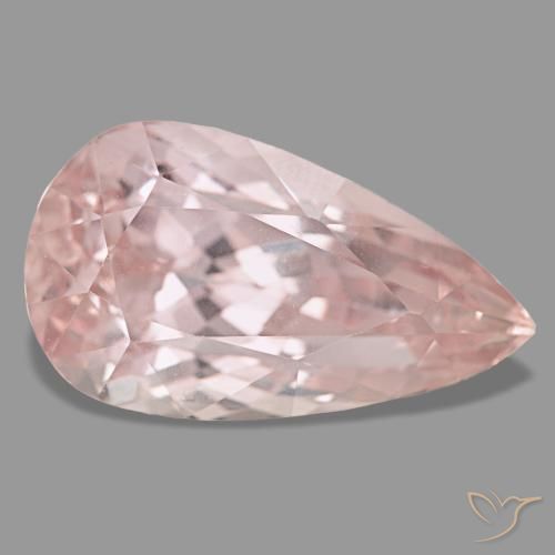 Kunzite naturale rosa da 24,20 ct, taglio a pera, VVS-VS