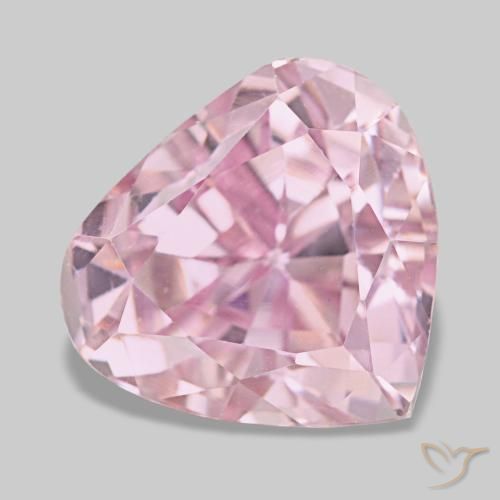 Kunzite naturale rosa da 13,91 ct, taglio a pera, VS