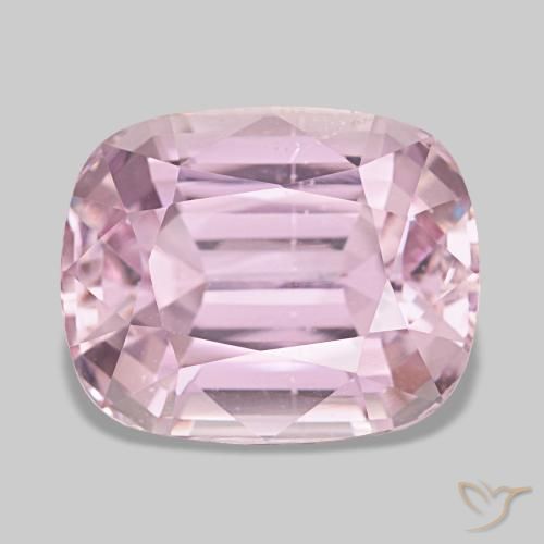 Kunzite naturale rosa da 19,31 ct, taglio a cuscino, VS