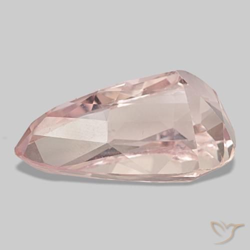 Kunzite naturale rosa da 30,90 ct, taglio a pera, VS