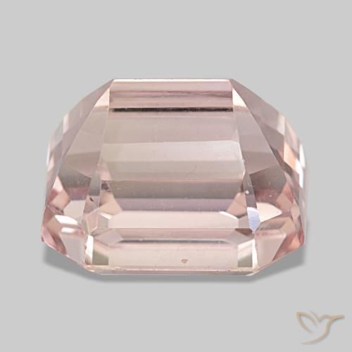 Kunzite naturale rosa da 34,25 ct, taglio smeraldo, VVS-VS
