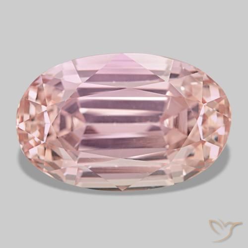 Kunzite naturale rosa da 41,29 ct, taglio ovale, VVS-VS