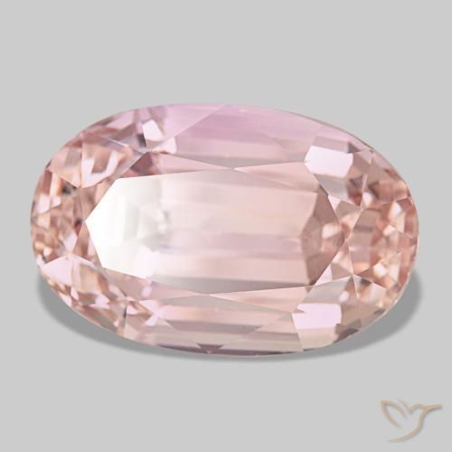 Kunzite naturale rosa da 41,29 ct, taglio ovale, VVS-VS