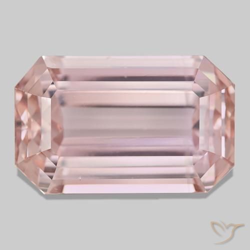 Kunzite naturale rosa da 63,93 ct, taglio smeraldo, VVS-VS