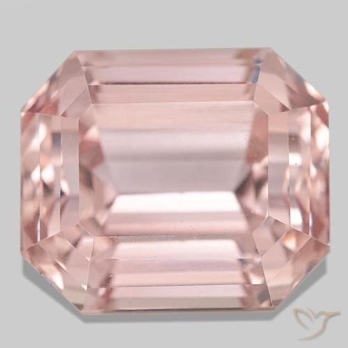 Kunzite naturale rosa da 58,55 ct, taglio smeraldo, VVS-VS