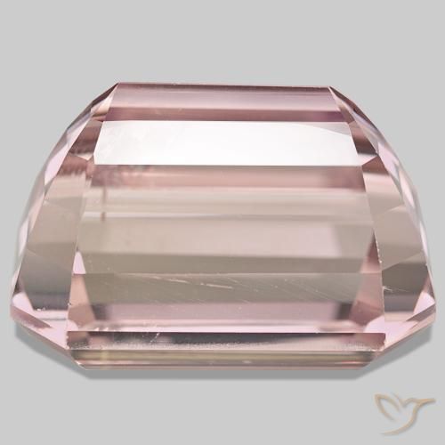 Kunzite naturale rosa da 61,71 ct, taglio smeraldo, VS