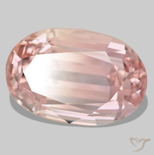 Kunzite naturale rosa da 76,84 ct, taglio ovale, VVS