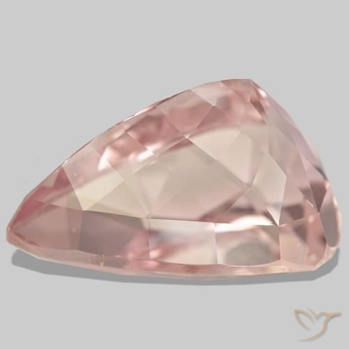 Kunzite naturale rosa da 96,69 ct, taglio a pera, VS