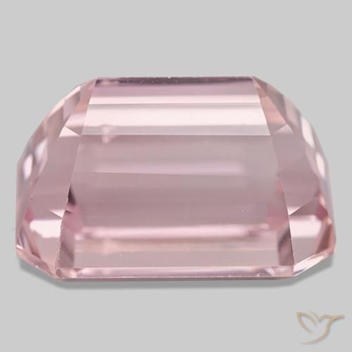 Kunzite naturale rosa da 27,93 ct, taglio smeraldo, VVS