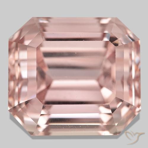 Kunzite naturale rosa da 77,76 ct, taglio smeraldo, VS